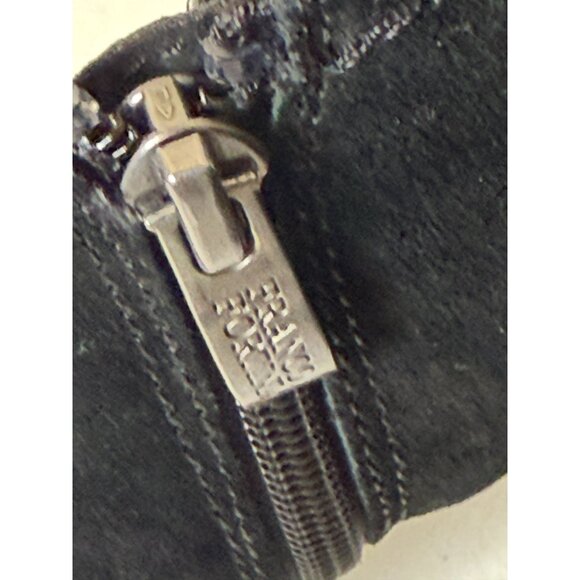 Franco Fortini Black Suede Cutout Booties – Women’s 9, 3” Block Heel - Picture 8 of 11